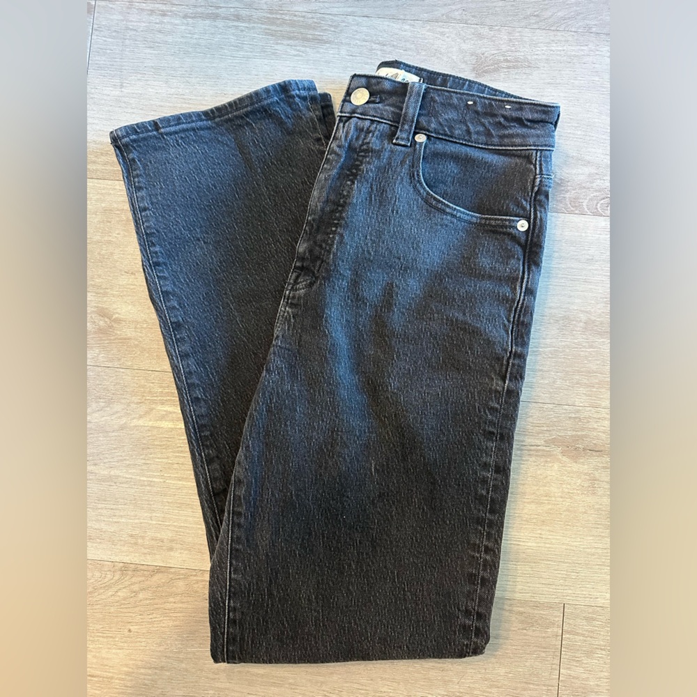 Madewell Curvy 90s Straight Jean - black wash
